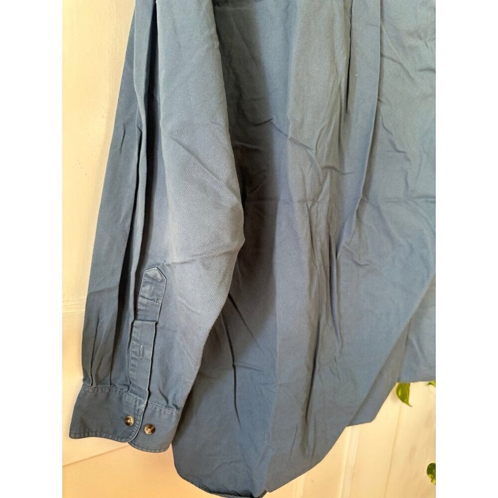 Croft & Barrow men’s size large blue button-down shirt - Picture 6 of 7